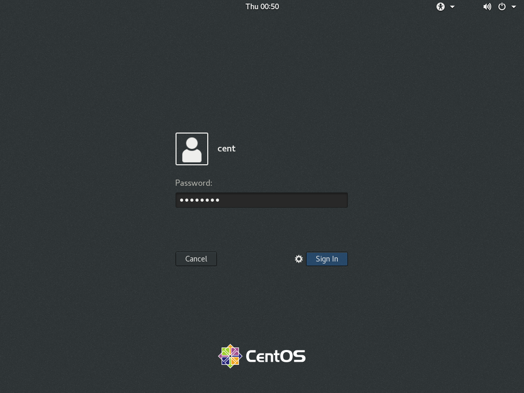 Centos 8 Gnome デスクトップ環境 Server World