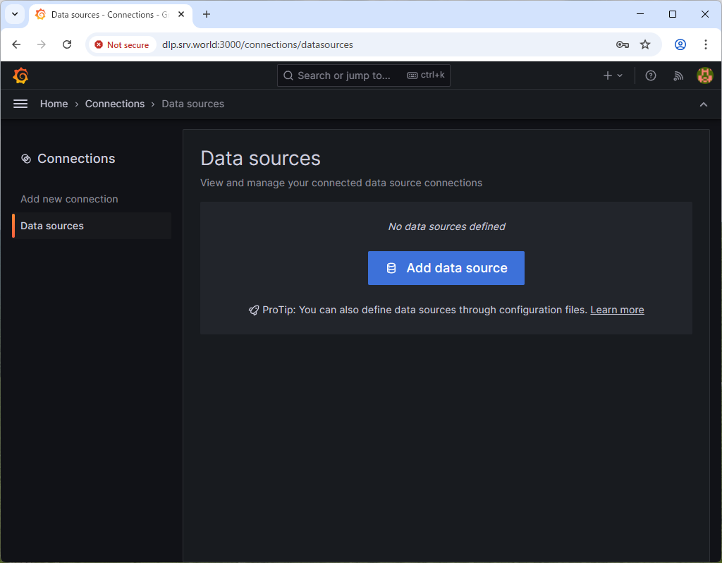 CentOS Stream 10 : Prometheus : Grafana でデータを可視化する : Server World