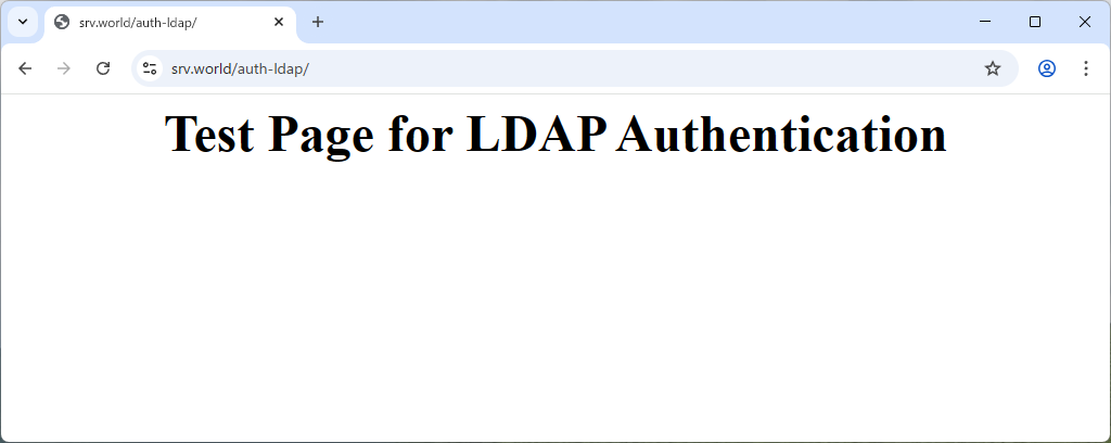 Fedora 44 : Apache httpd : Basic 認証 + LDAP : Server World