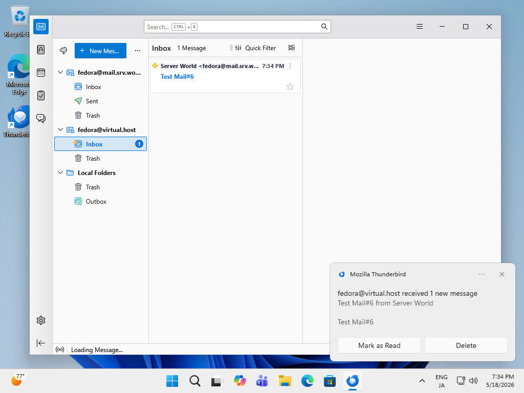 Pflogsumm Fedora 44 : Postfix : バーチャルドメインの設定 : Server World