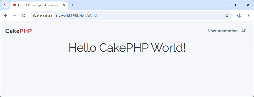 Rocky Linux 10 : CakePHP インストール : Server World