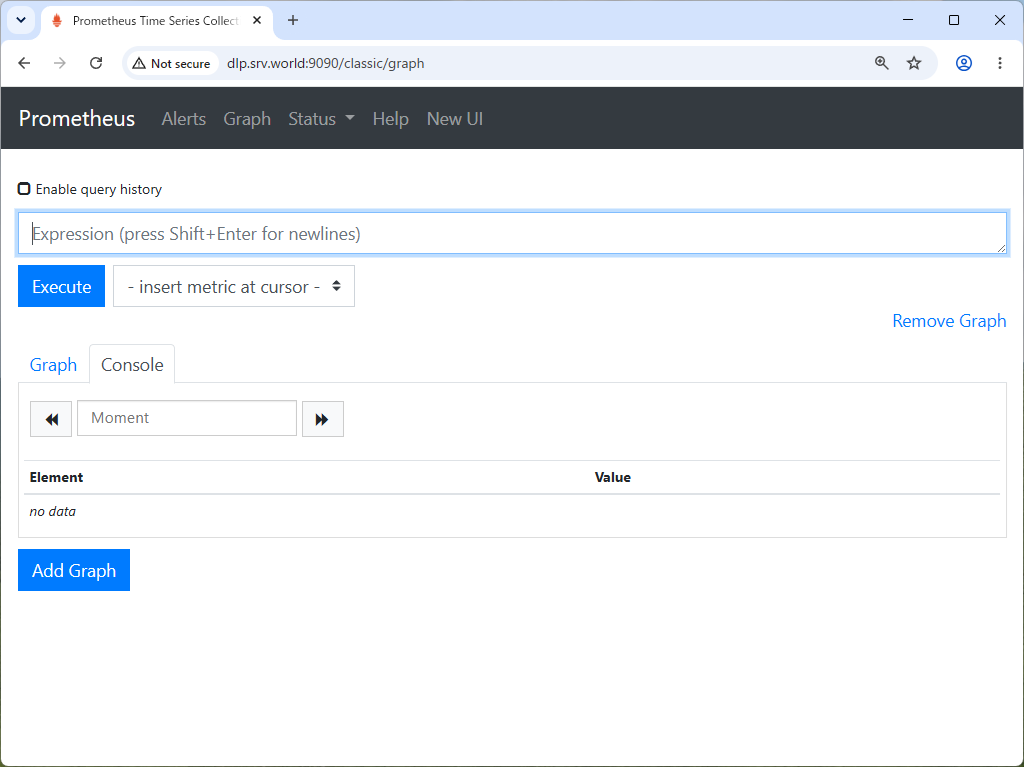 Ubuntu 26.04 : Prometheus : インストール : Server World