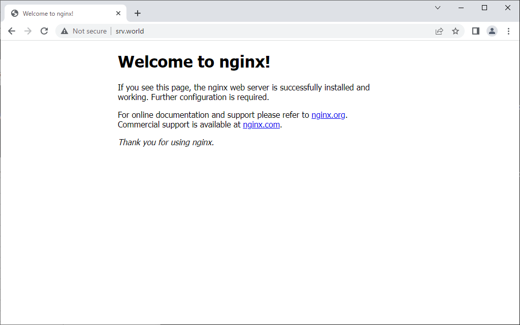 Nginx configuration