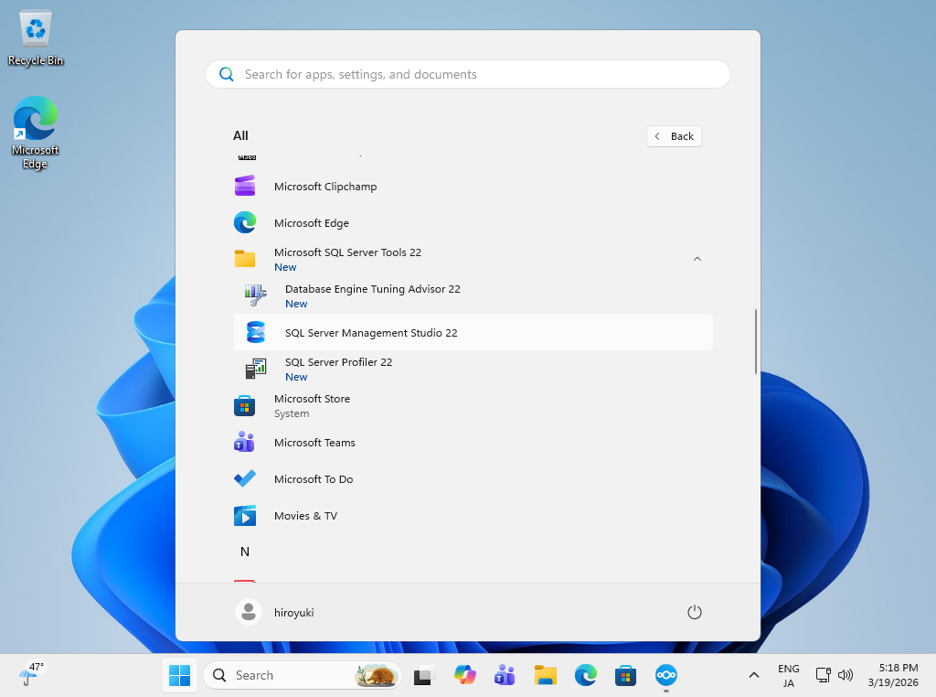 Debian 13 trixie : SQL Server 2025 : Connect from Win Client : Server World