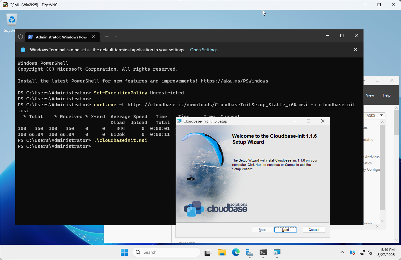 Debian 13 trixie : OpenStack Epoxy : Create Instances (Windows ...