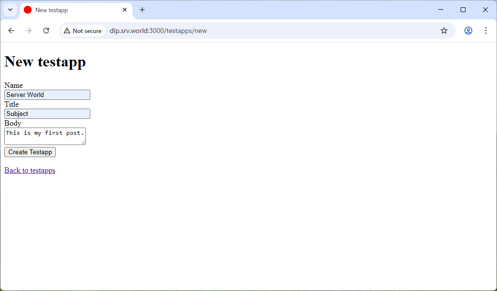 Debian 13 trixie : Install Ruby on Rails 8 : Server World