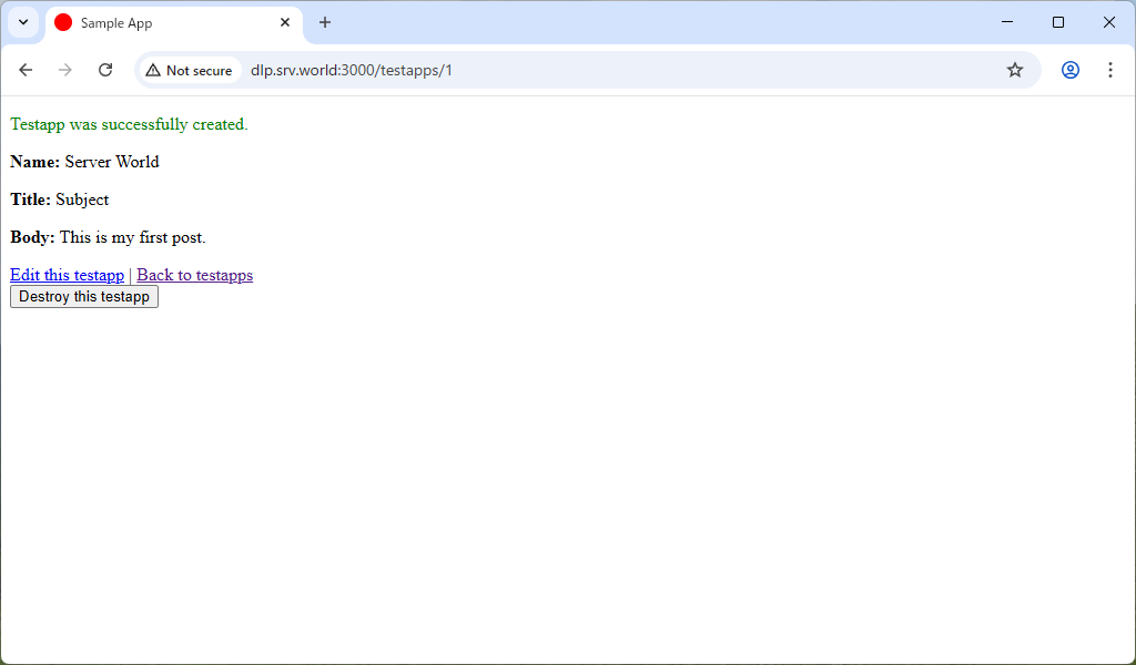 Debian 13 trixie : Install Ruby on Rails 8 : Server World