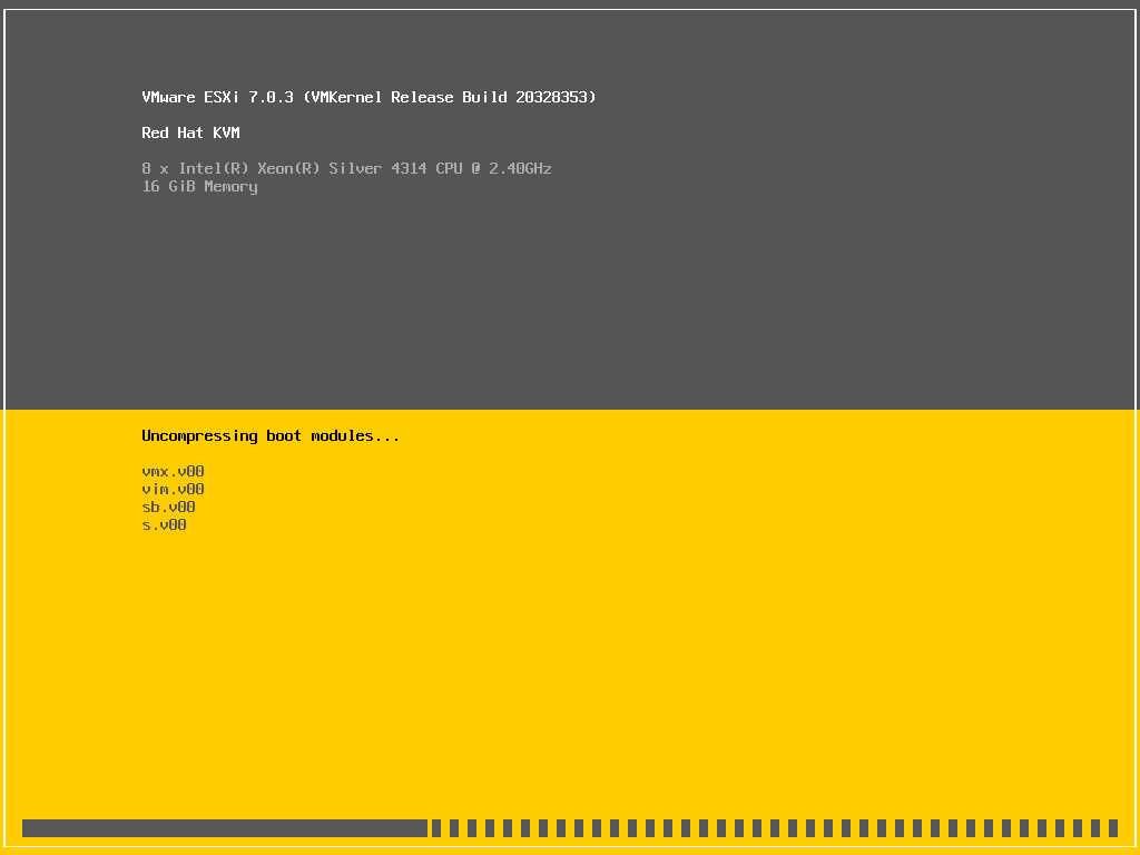 Vmware esxi 7 install server world