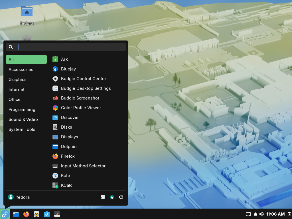 Fedora 44 : Budgie Desktop : Server World