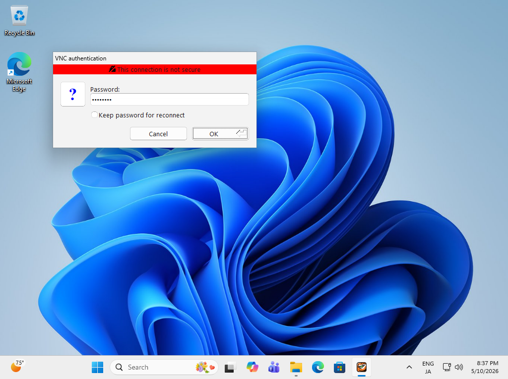 Fedora 44 : Configure VNC Server : Server World