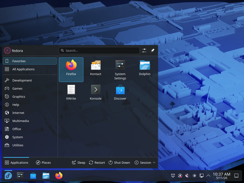 Fedora 44 : KDE Desktop : Server World
