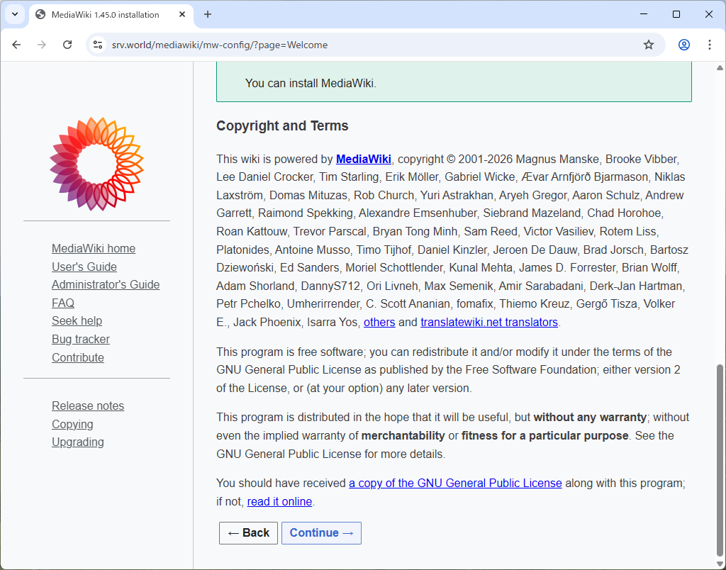 FreeBSD 15 : Apache httpd : Wiki System : MediaWiki : Server World