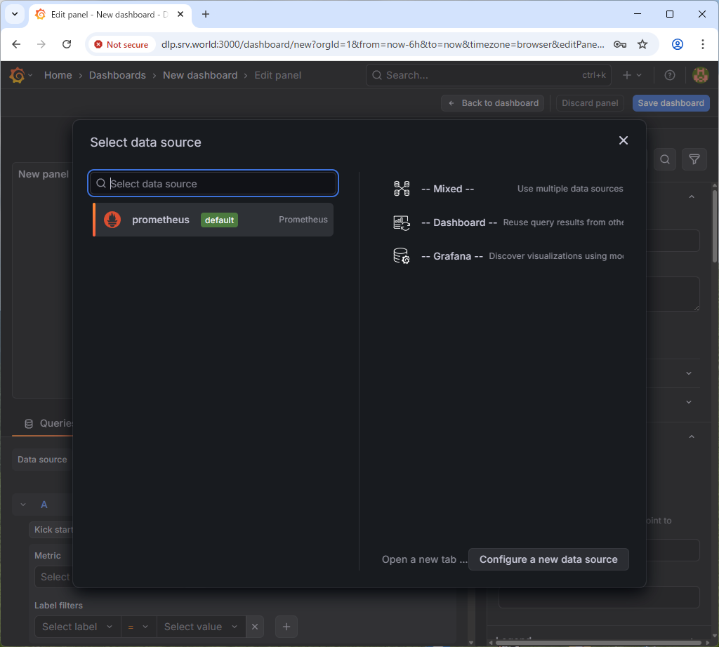 FreeBSD 15 : Prometheus : Visualize on Grafana : Server World