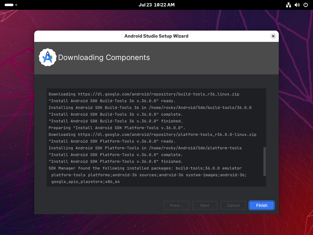 Rocky Linux 10 : Install Android Studio : Server World