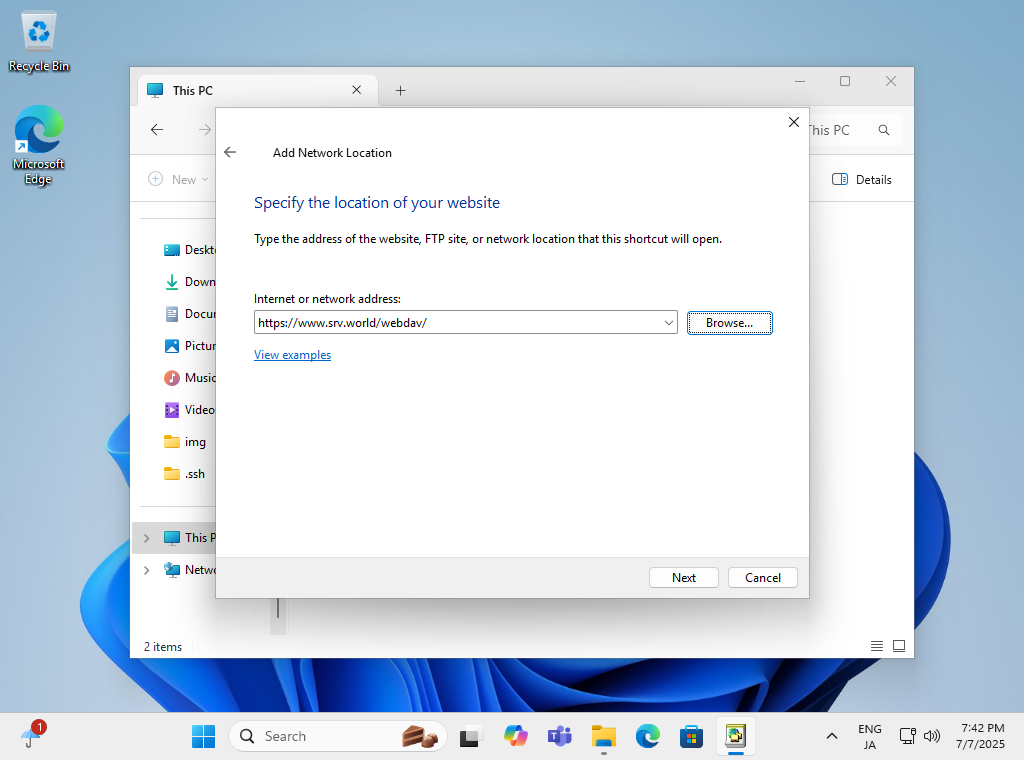 Rocky Linux 10 : Apache httpd : Configure WebDAV : Server World