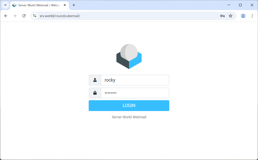 Rocky Linux 10 : Apache httpd : Web Mail : RoundCube : Server World