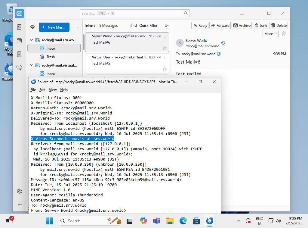 Pflogsumm Rocky Linux 10 : Postfix + Clamav + Amavisd : Server World