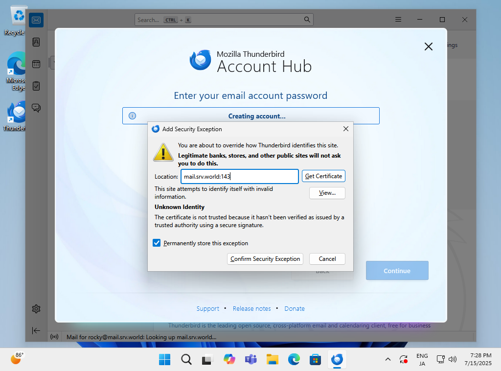 Rocky Linux 10 : Email Client Setting : Server World