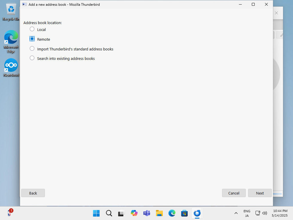 Rocky Linux 10 : NextCloud : Use Address Book : Server World