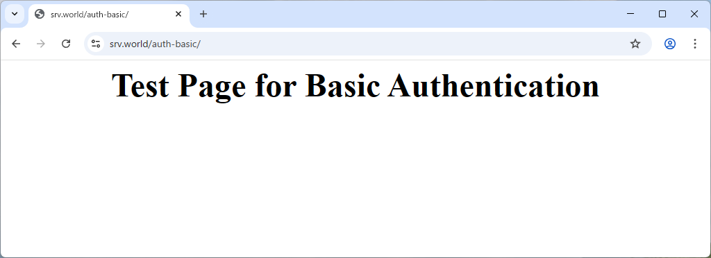 Rocky Linux 10 : Nginx : Basic Authentication : Server World