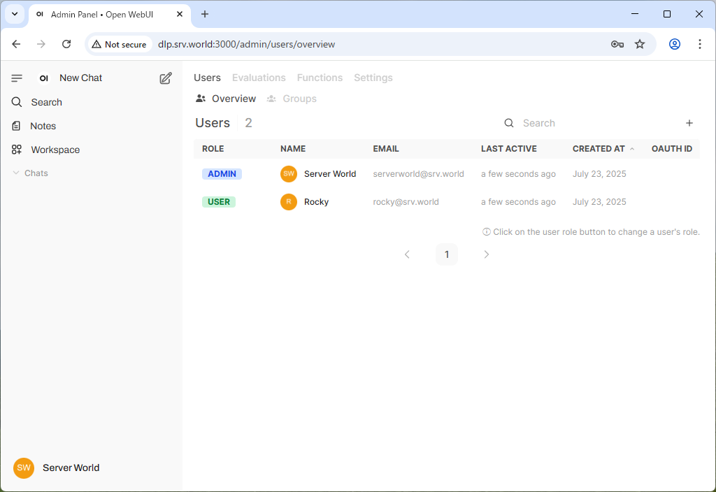 Rocky Linux 10 : Install Open WebUI : Server World