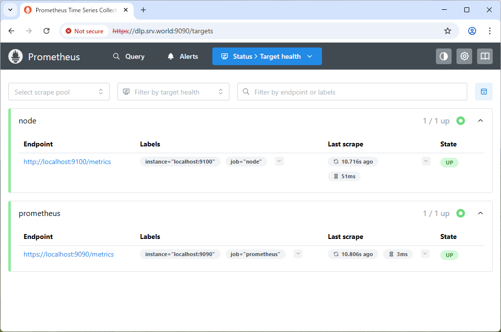 Rocky Linux 10 : Prometheus : Enable Auth and HTTPS : Server World
