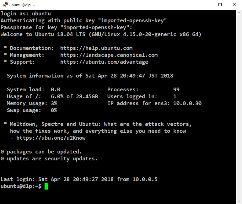 18.04 LTS : OpenSSH : SSH Key-Pair Authentication : Server World