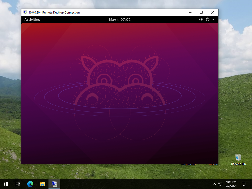 ubuntu gnome remote desktop server