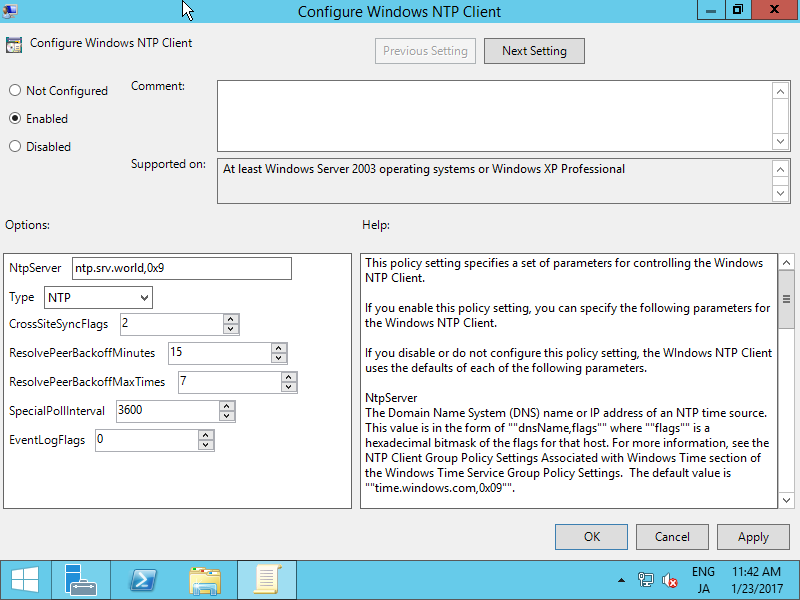 Utroskab sokker skruenøgle Windows Server 2012 R2 : NTP Client : Server World