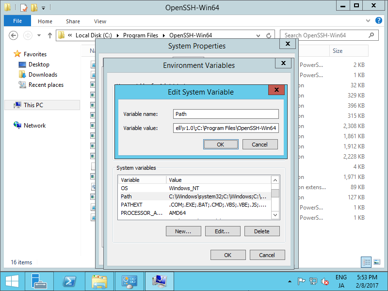 tit frynser Sygdom Windows Server 2012 R2 : Install OpenSSH : Server World