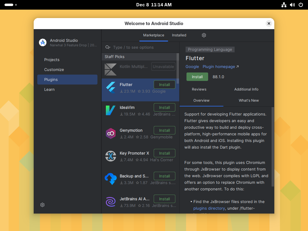 openSUSE Leap 16 : Install Flutter : Server World
