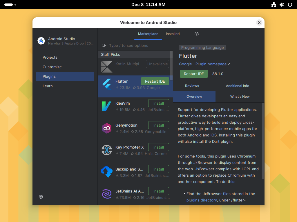 openSUSE Leap 16 : Install Flutter : Server World