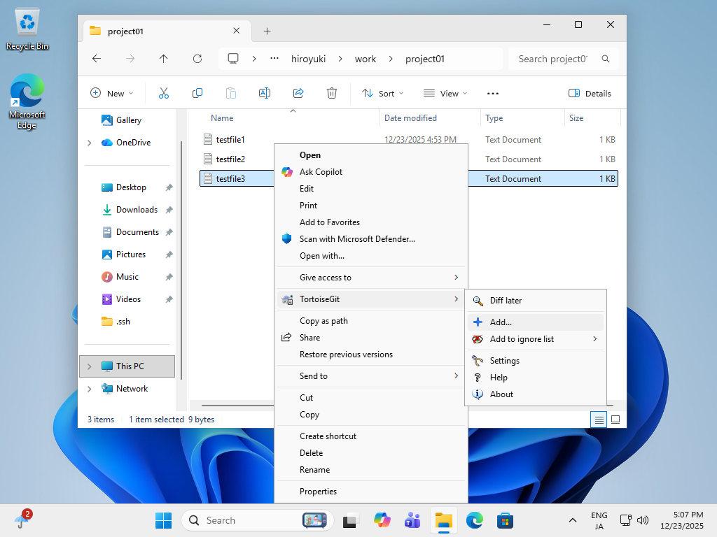openSUSE Leap 16 : Git : Install TortoiseGit : Server World