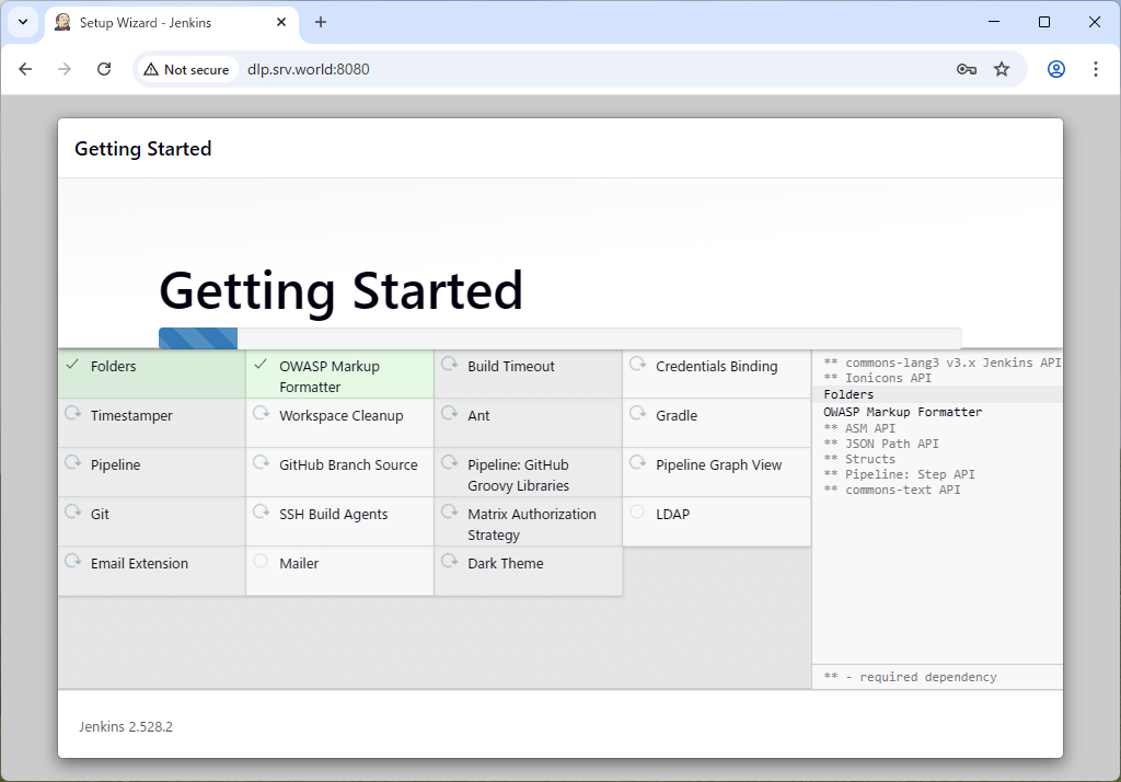 openSUSE Leap 16 : Jenkins : Install : Server World