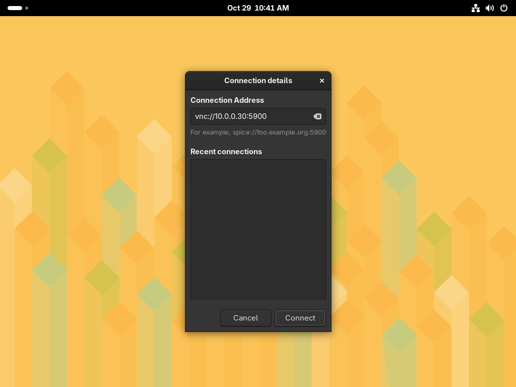 openSUSE Leap 16 : KVM : Set VNC connection (Client) : Server World