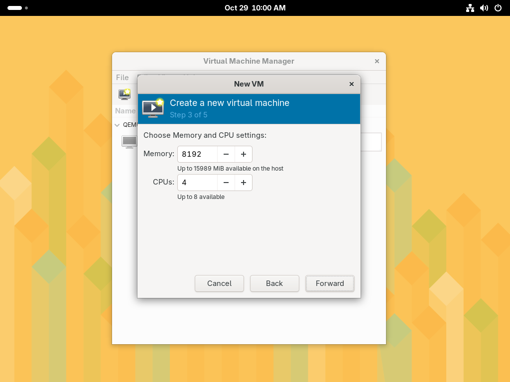 openSUSE Leap 16 : KVM : Create Virtual Machine (GUI) : Server World
