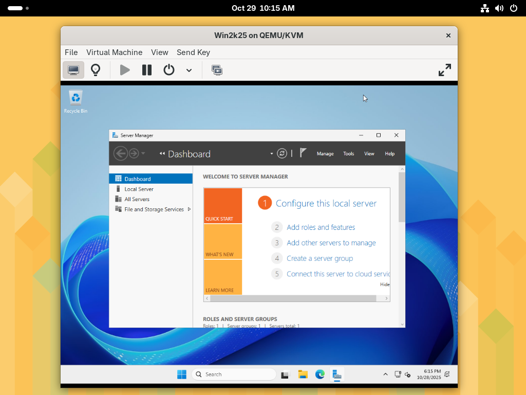 openSUSE Leap 16 : KVM : Create Virtual Machine (GUI) : Server World