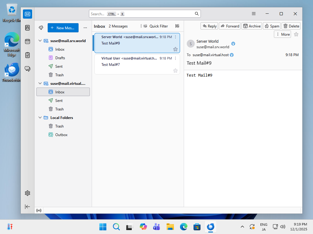 Postmap openSUSE Leap 16 : Postfix : Set Virtual Domain : Server World