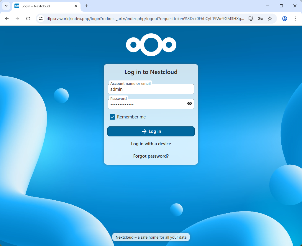 openSUSE Leap 16 : NextCloud : Install : Server World