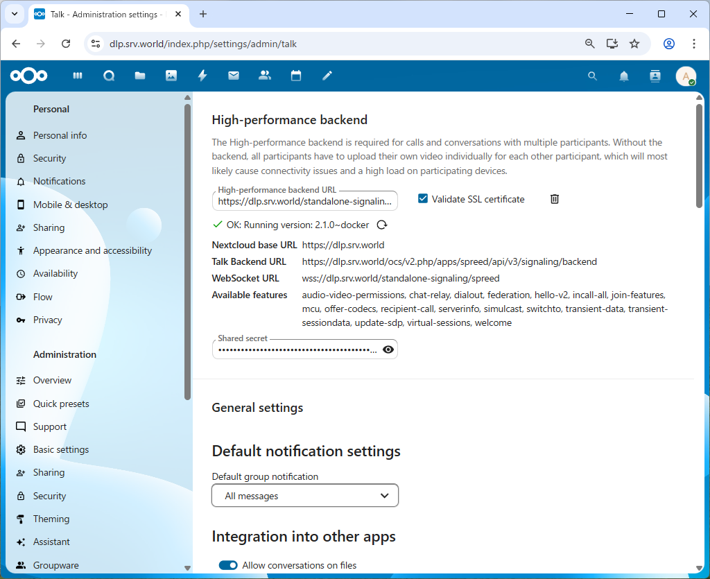 openSUSE Leap 16 : NextCloud : Install : Server World