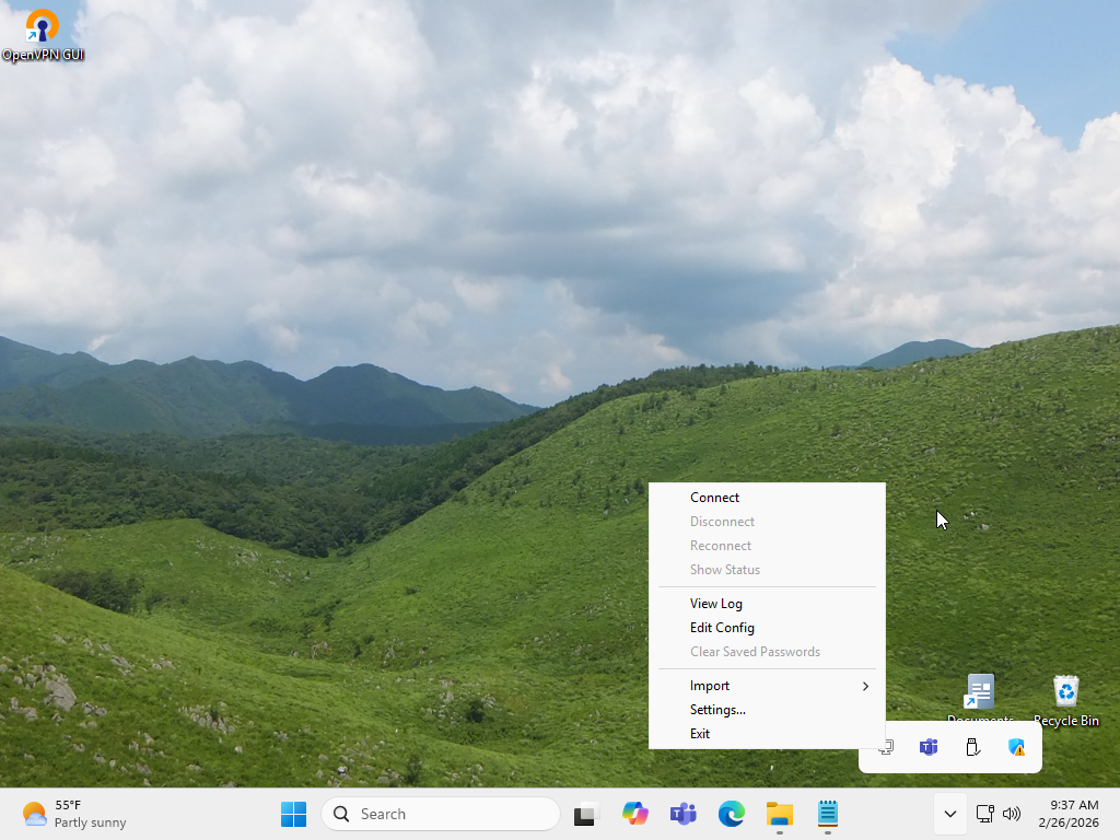 openSUSE Leap 16 : OpenVPN : Configure VPN Client : Server World