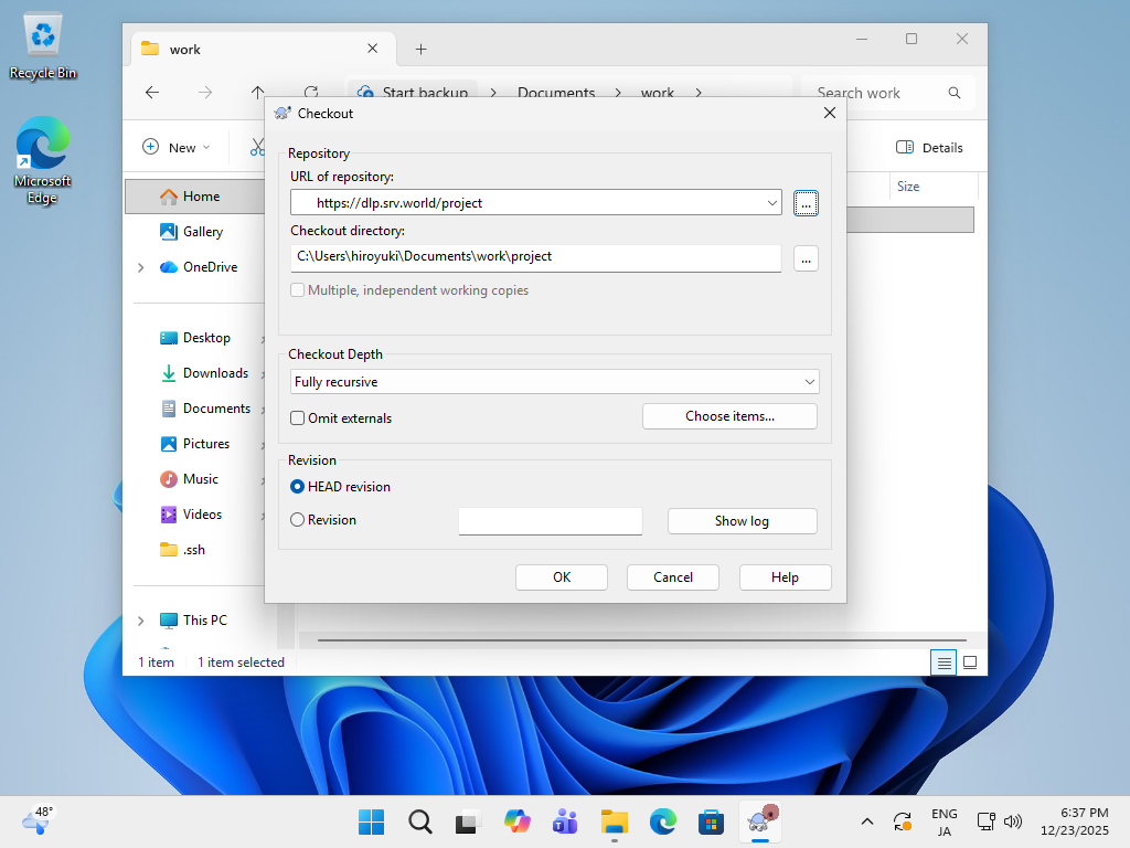 Subversive Machine openSUSE Leap 16 : Subversion : Access from Windows Clients : Server World