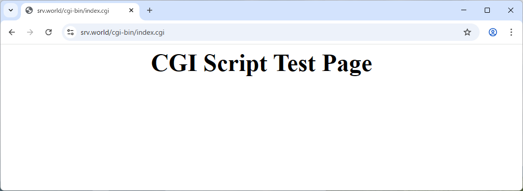 openSUSE Leap 16 : Nginx : CGI スクリプトを利用する : Server World